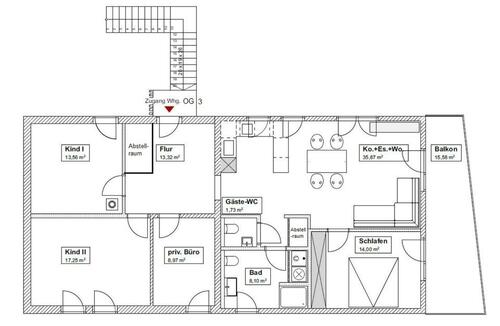 Foto - 5 Zimmer Etagenwohnung zur Miete in Spaichingen