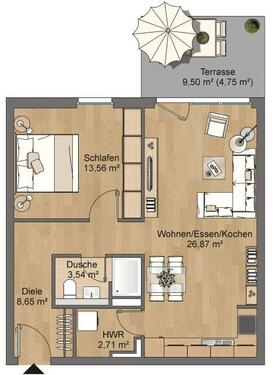 Foto - 2 Zimmer Etagenwohnung in Hanau