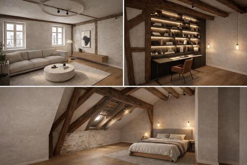 Foto - Wohnen im Denkmal Eigentumswohnung in Leutershausen 170qm, AfA