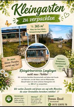 Foto - Kleingarten zu verpachten☀️ - 300,00&nbsp;EUR Kaltmiete, ca.&nbsp; 0,00&nbsp;m&sup2;