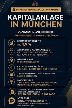 Foto - 2-Zimmer Wohnung in München zum Verkauf, provisionfrei