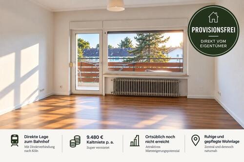 Foto - Provisionsfreie 3-Zi Wohnung mit Balkon in Bahnhofsnähe Sindorf