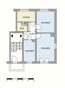 Foto - Etagenwohnung in Neubrandenburg zur Miete