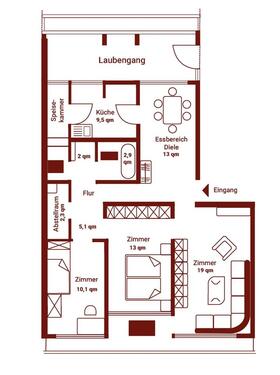 Foto - 3.5 Zimmer Etagenwohnung in Ludwigsburg