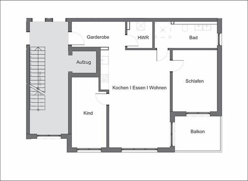 Foto - Neubau: moderne 3 Zimmer Wohnung mit EBK und Balkon in Niedernberg