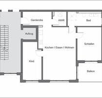 Neubau: moderne 3 Zimmer Wohnung mit EBK und Balkon in Niedernberg