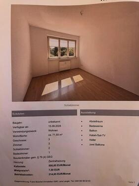 Foto - Etagenwohnung zur Miete in Magdeburg