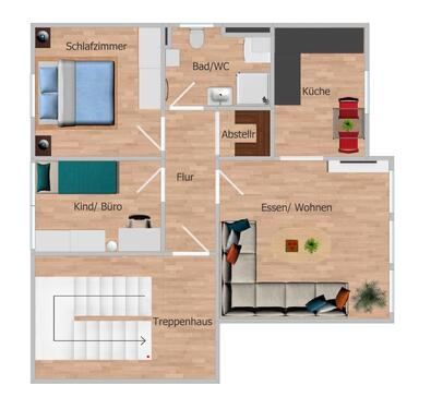 Foto - Sanierte Wohnung - 3 Zi. - 53 qm - Heisfelde (Leer) - 3. OG