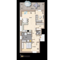 Südlohn: Mietwohnung, ca. 82m², 2,5 Zi - gr. Dachterrasse, Aufzug