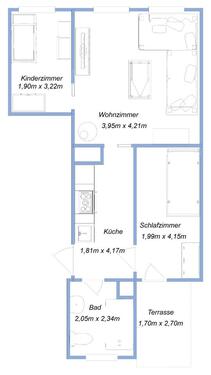 Foto - 3-Raum Wohnung mit Terasse, 17098 Friedland