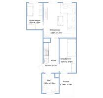 3-Raum Wohnung mit Terasse, 17098 Friedland