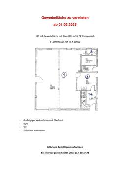 Foto - Ladengeschäft mit Büro - 1.250,00 EUR Kaltmiete,