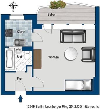 Foto - Etagenwohnung zur Miete in Berlin