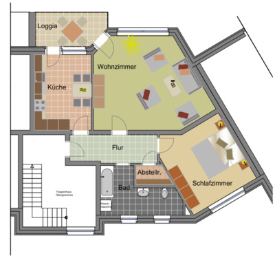 Foto - 72 m² Wohnung mit Balkon in ruhiger Lage mit guter Anbindung
