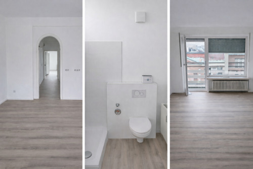 Foto - Sehr zentrale und ruhige 2-Zimmer-Wohnung mit Balkon (unmöbliert)