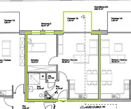 Foto - 2 Zimmer Erdgeschoßwohnung in Greven
