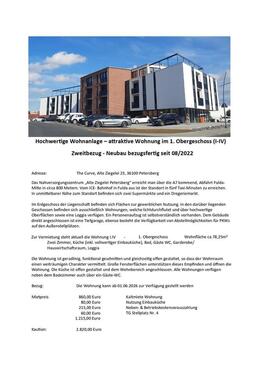 Foto - 2 Zimmer Etagenwohnung zur Miete in Petersberg