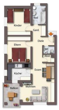 Foto - Moderne 3-Zimmer-Erdgeschosswohnung,zentral in Sinn ab 01.10.2026