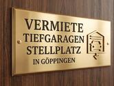 Stellplatz Tiefgarage Parkplatz Garage in Göppingen Zentrum