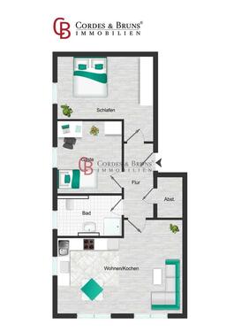 Foto - 3 Zimmer Etagenwohnung zur Miete in Achim