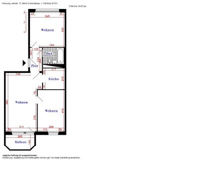 Foto - Etagenwohnung zur Miete in Crimmitschau