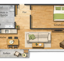 Altersgerechte 2-Zimmer-Wohnung (ca. 50 m²) – Erstbezug - Gladenbach