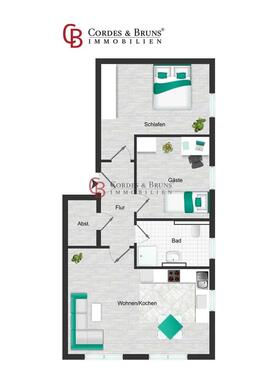 Foto - 3 Zimmer Etagenwohnung zur Miete in Achim