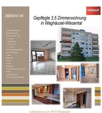 Foto - 3,5 Zimmerwohnung - PROVISIONSFREI- in Waghäusel-Wiesental