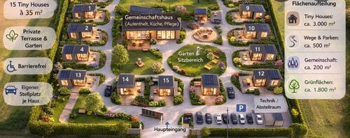 Foto - Tiny Haus zu vermieten - 1.200,00&nbsp;EUR Kaltmiete, ca.&nbsp; 40,00&nbsp;m&sup2;