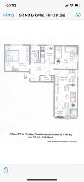 Foto - 3 Zimmer Etagenwohnung zum Kaufen in Nürnberg