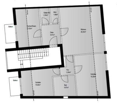 Foto - Schöne gepflegte 3-Zimmer-DG-Wohnung in Simmern-Zentrum