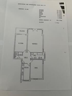 Foto - Helle, gut geschnittene 3-Zimmer-Wohnung mit Balkon in Sindorf