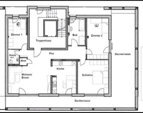 Foto - 4-Raum Dachgeschosswohnung - 2.000,00&nbsp;EUR Kaltmiete, ca.&nbsp; 146,00&nbsp;m&sup2;