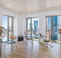 20 qm abgeschlossener Büroraum im Tower185 – möbliert, flexibel, 247 - Frankfurt am Main Gutleutviertel