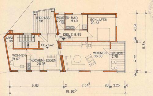 Foto - Renovierte 3-Zimmer Wohnung mit Balkon und Terrasse