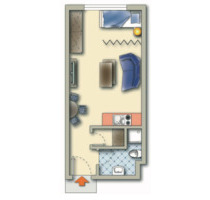 1-Zimmer Wohnung in Germersheim mit Einbauküche