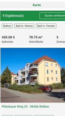 Foto - 3 Zimmer Etagenwohnung zum Kaufen in Köthen (Anhalt)