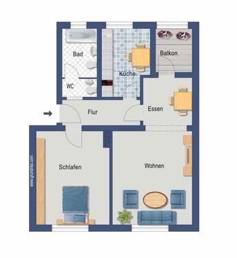 Foto - 2 Zimmer Etagenwohnung in Hannover