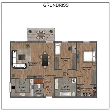 Foto - 3 Zimmer Hochparterre zum Kaufen in Frankfurt am Main