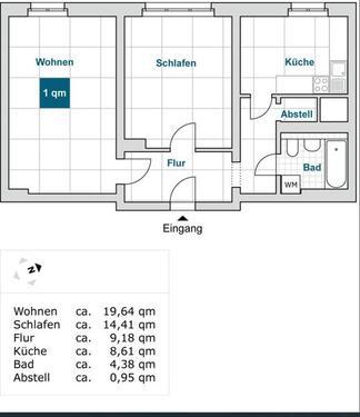 Foto - 2 Zimmer Etagenwohnung zur Miete in Dresden