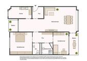 Foto - Attraktive 3-Zimmer-Wohnung mit idealem Grundriss in Nähe des S-B
