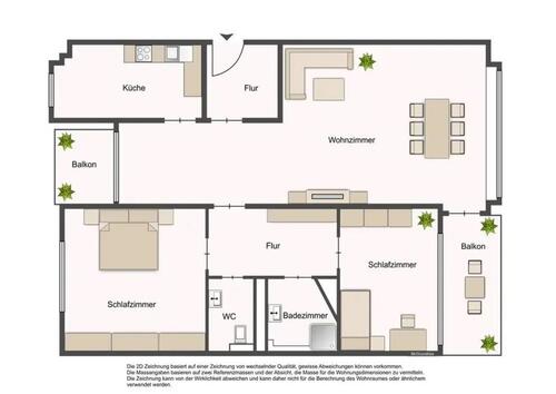 Foto - Attraktive 3-Zimmer-Wohnung mit idealem Grundriss in Nähe des S-B