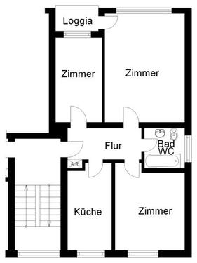Foto - 3 Zimmer Etagenwohnung zur Miete in Osnabrück