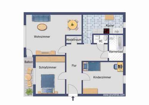 Foto - Etagenwohnung in Osnabrück zur Miete