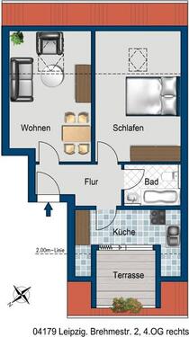 Foto - 2 Zimmer Etagenwohnung zur Miete in Leipzig
