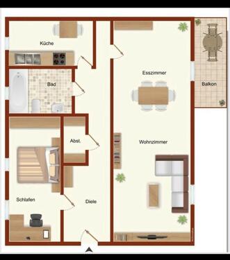 Foto - Charmante 2-Zimmer-Wohnung mit Balkon - sofort bezugsfrei