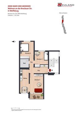 Foto - Etagenwohnung in Wolfsburg zur Miete