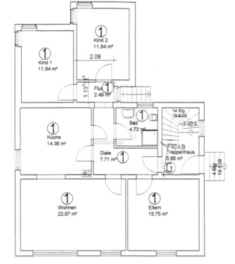 Foto - 4-Zimmer-Wohnung (ca. 95 m²) mit neuer Küche, Stellplatz & Garten