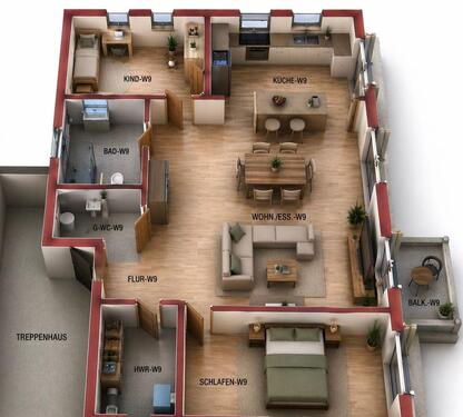 Foto - 3 Zimmer Etagenwohnung in Melle