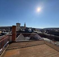 Helle, große 4-Raum-DG-Familien-Wohnung mit riesiger Terrasse direkt im Zentrum von Greiz